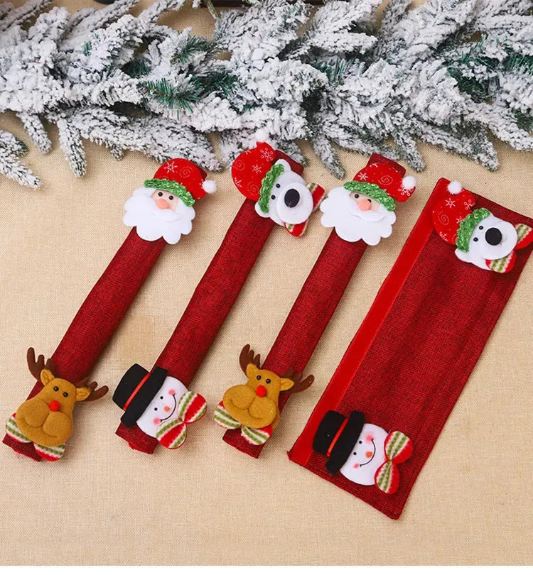 Christmas Refrigerator Handle Protective Cover - Bellarte Enchanté Christmas Refrigerator Handle Protective Cover